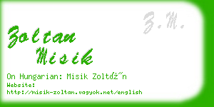 zoltan misik business card